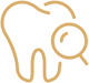 tooth magnifying glass icon